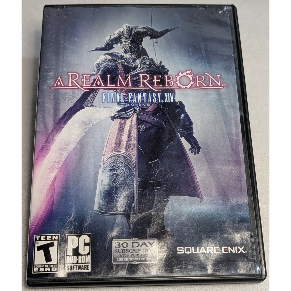Final Fantasy XIV A Realm Reborn PC DVD-ROM Game Square Enix Used Codes